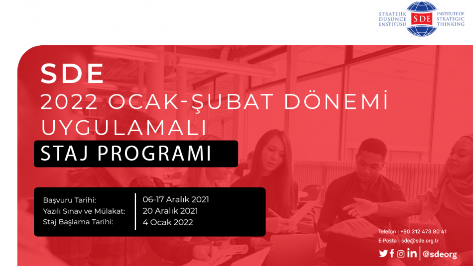 SDE 2022 OCAK-ŞUBAT DÖNEMİ UYGULAMALI STAJ PROGRAMI