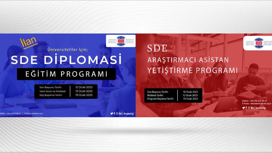 SDE 2023 "EĞİTİM PROGRAMLARI” İlanı