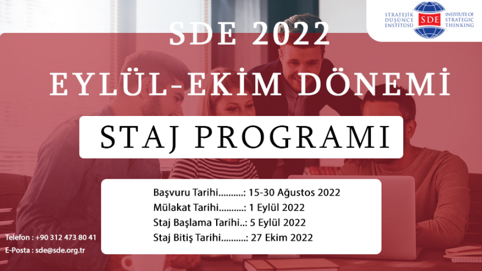 SDE 2022 Eylül-Ekim Dönemi Staj Programı