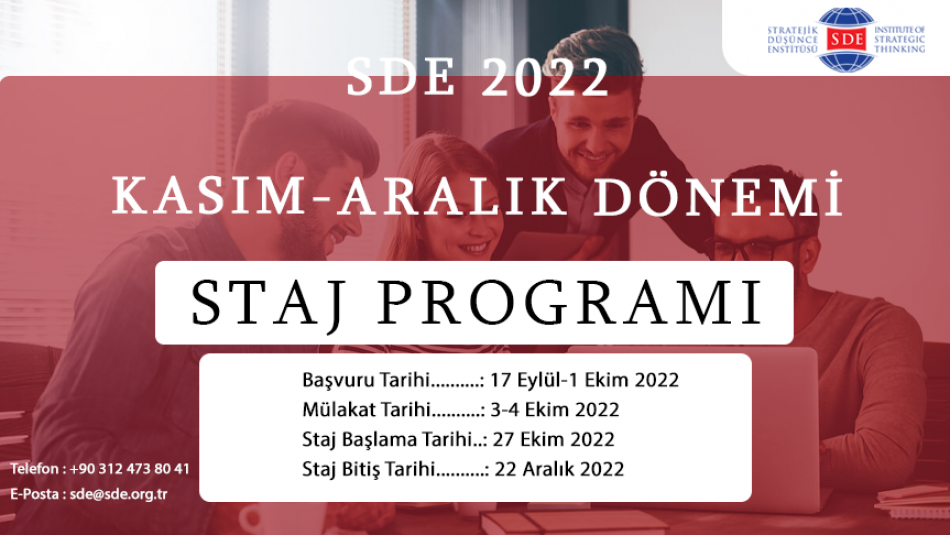 SDE 2022 Kasım-Aralık Dönemi Staj Programı
