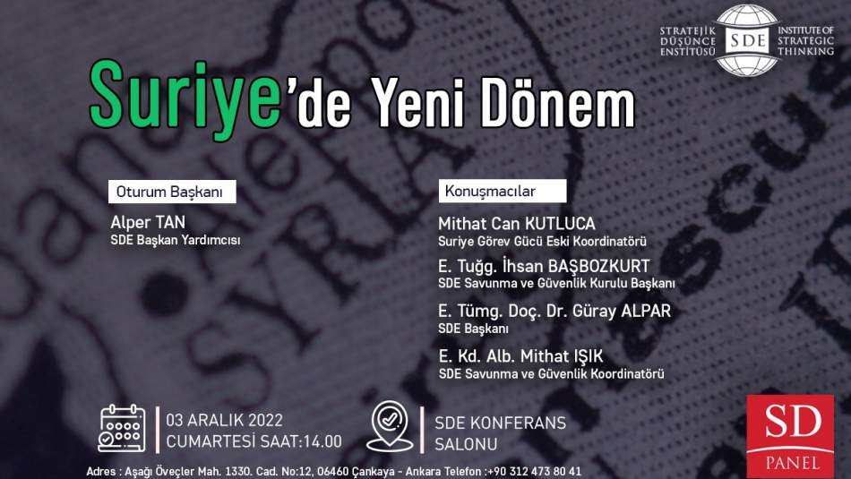 Suriye'de Yeni Dönem
