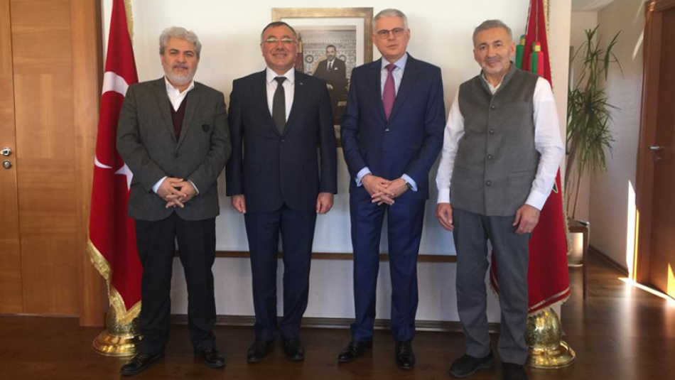 Fas Ankara Büyükelçisi Mohammed Ali Lazreq'e Ziyaret