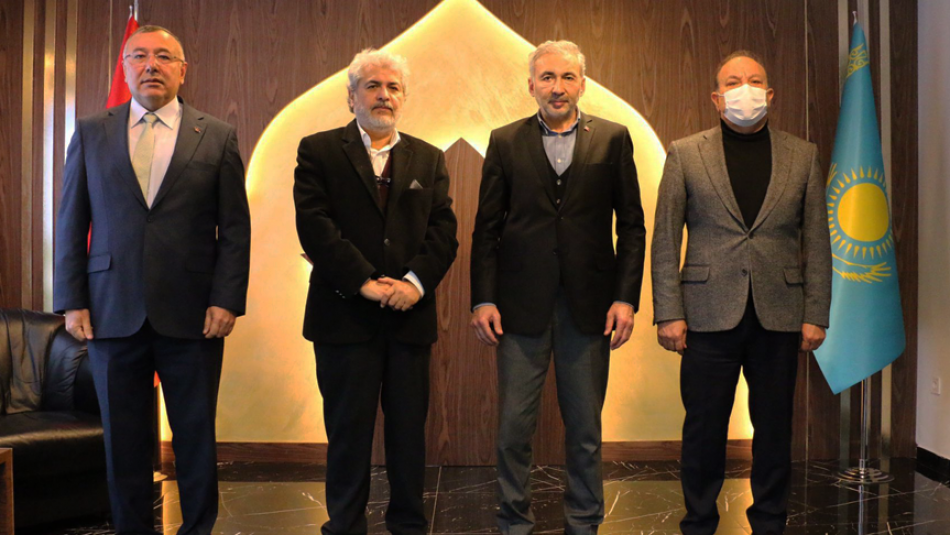 Ahmet Yesevi Üniversitesi Mütevelli Heyet Başkanı Prof. Dr. Muhittin Şimşek'e Ziyaret