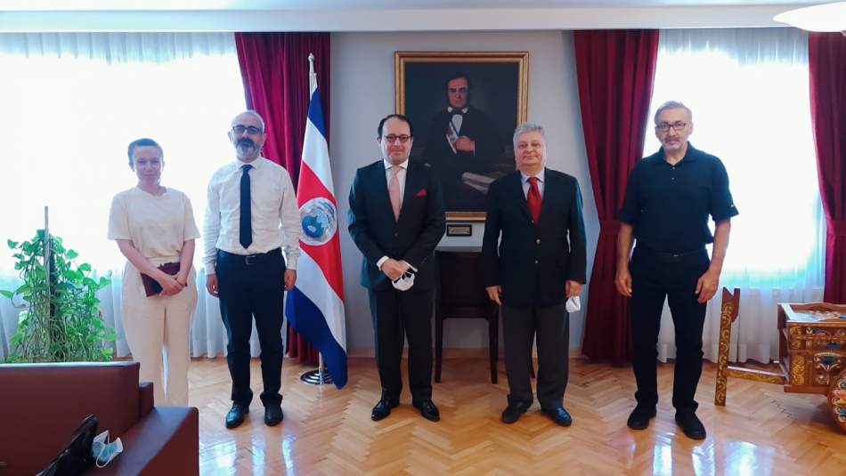 Kosta Rika Büyükelçisi Gustavo Alonso Campos Fallas'a Ziyaret