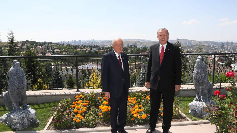 Cumhurbaşkanı Erdoğan Bahçeli ile Görüştü