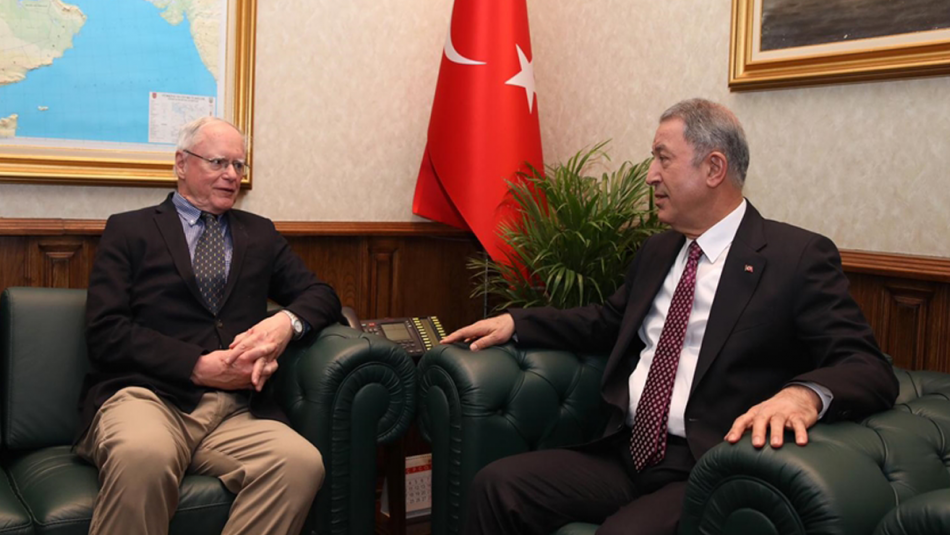 Bakan Akar, Jeffrey ve Satterfield'i Kabul Etti