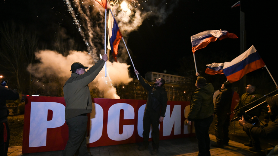 Putin'in Donbass ve Lugansk'ı Tanıma Kararı Sonrası Ayrılıkçılardan Kutlama