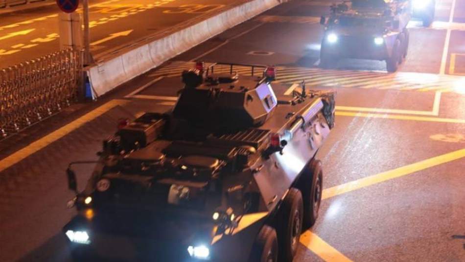Çin Askerleri Hong Kong'da