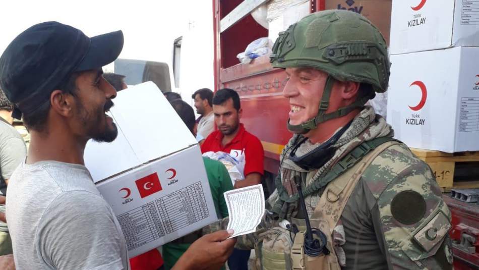 Kızılay İnsani Yardım İçin Tel Abyad'da