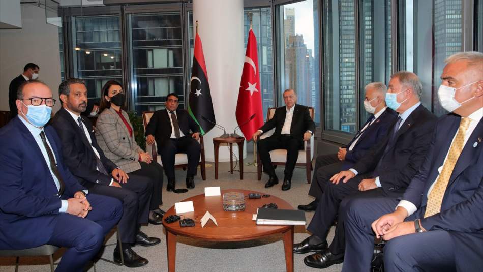 Cumhurbaşkanı Erdoğan, Libya Başkanlık Konseyi Başkanı el-Menfi ile Görüştü