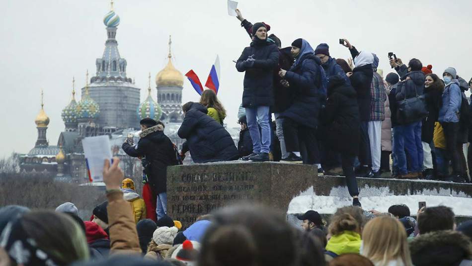 Rusya’da Navalny Protestolarında 3 bin Kişiye Gözaltı