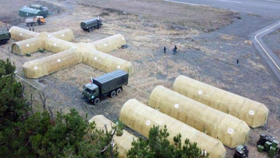 Rus Ordusu Karabağ'da Sahra Hastanesi kurdu
