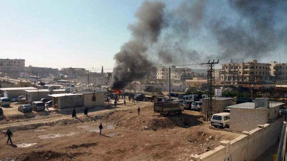 Suriye'nin Azez İlçesinde Bombalı Araçla Terör Saldırısı Düzenlendi