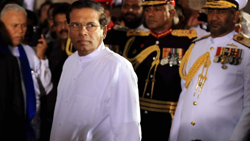 Sri Lanka Devlet Başkanı Sirisena, Başbakan'ın Görevine Son Verdi