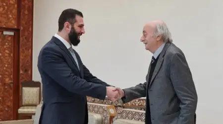 Suriye Cumhurbaşkanı Şara, Dürzi Lider Velid Canbolat ile Bir Araya Geldi
