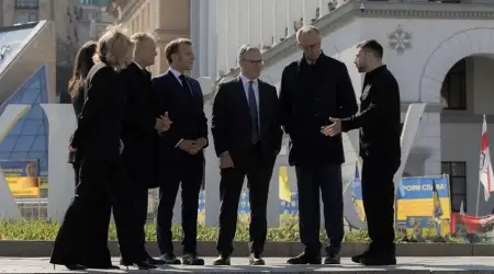 Avrupalı Liderler Desteklerini Göstermek için Kiev'de Zelenskiy ile Bir Araya Geldi