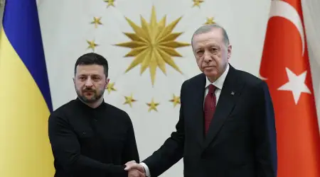 Cumhurbaşkanı Erdoğan, Ukrayna Devlet Başkanı Zelenskiy ile Görüştü