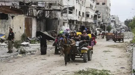 Euro-Med: İsrail, Filistinlileri Gazze’nin Güneyine Hapsederek Zorla Yerinden Ediyor