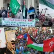 Gazzeye İlerleyen Mağrip Direniş Konvoyu'na Libya'nın Zliten Kentinde Coşkulu Karşılama