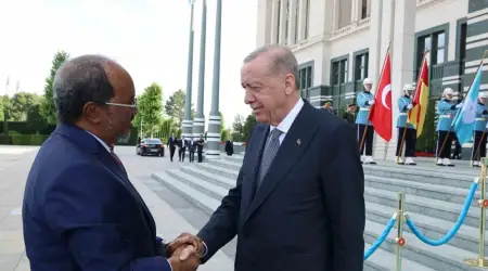 Cumhurbaşkanı Erdoğan, Somali Cumhurbaşkanı Mahmud ile Görüştü