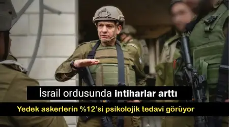 Savaş Nedeniyle İsrail Ordusunda İntiharlar Arttı Yedek Askerlerin %12’si Psikolojik Tedavi Görüyor