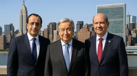 Kıbrıs Zirvesi BM’nin Ev Sahipliğinde New York’ta Yapıldı, Guterres Önemli Mesafeler Alındığını Açıkladı