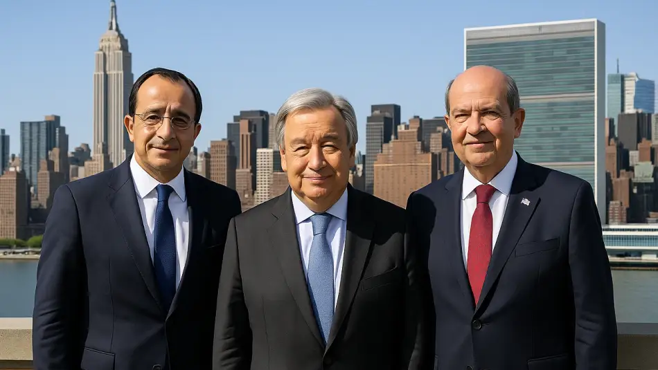 Kıbrıs Zirvesi BM’nin Ev Sahipliğinde New York’ta Yapıldı, Guterres Önemli Mesafeler Alındığını Açıkladı