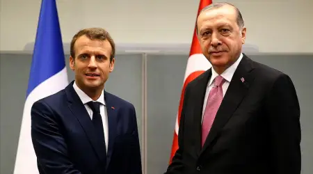 Erdoğan ve Macron Gazze'yi Konuştu