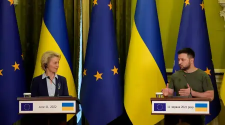 Zelenskiy ABD'ye Gitmeden Önce Brüksel'de von der Leyen ile Görüştü, Trump'ın Bugün Zelenskiy ile Yapacağı Görüşmeye Avrupalı Liderler de Katılacak