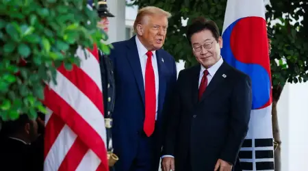 Güney Kore Devlet Başkanı Lee ile Görüşen Trump, Kuzey Kore Lideri ile Görüşmek için Sabırsızlandığını Açıkladı