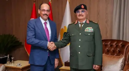 Libya’da Türkiye Rüzgarı, Halife Hafter MİT Başkanı Kalın’la, Saddam Hafter TCG Kınalıada Gemisinde Türk Komutanlarla Görüştü