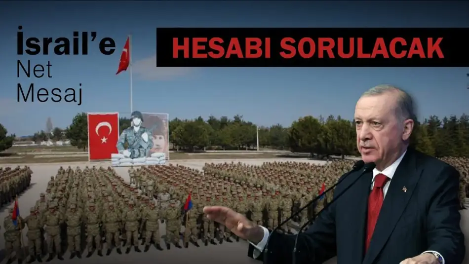 Başkomutandan Türk Ordusunun Önünde İsrail'e Çok Açık Mesaj: Hesabı Sorulacak