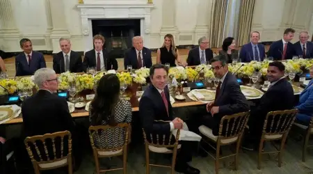 Trump Elon Musk Hariç Teknoloji Liderlerini Ağırladı