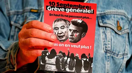 10 Eylül'de Fransa'da "Her Şeyi Engelleyin" Eylemine Yüksek Katılım Bekleniyor