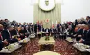 Cumhurbaşkanı Erdoğan, TBMM Resepsiyonunda CHP Dışında Tüm Parti Liderleri ile Bir Araya Geldi
