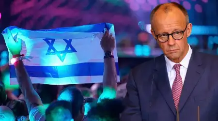 Yahudilere Soykırım Uygulayan Almanların Başbakanı, Soykırımcı İsrail’e Sahip Çıkıyor: “Eurovision’da İsrail Yoksa Biz de Yokuz”