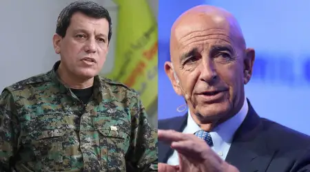 CENTCOM Komutanı ile Birlikte Mazlum Abdi'yle Görüşen Tom Barrack, Bütün Suriyelilerin Şam Etrafında Birleşmesi Mesajı Verdi