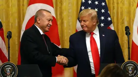 Trump: Erdoğan Barış için Çok Büyük Çaba Sarf Ediyor, O Güçlü Bir Lider, Hamas da Ona Saygı Duyuyor