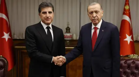 Irak Kürdistanı Bölgesel Yönetimi Başbakanı Barzani, Cumhurbaşkanı Erdoğan’la Görüştü: Bölgesel Gelişmeler Değerlendirildi