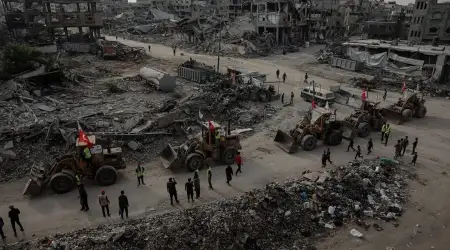 Türk Kuruluşlarının İş Makineleri Bile İsrail’i Korkuttu: Manşetlere Türk Ordusu Gazze’de Başlıkları Atılıyor