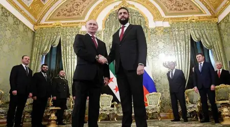 Suriye Cumhurbaşkanı Şara: “Moskova’yla Stratejik Çıkarlarımız Örtüşüyor”