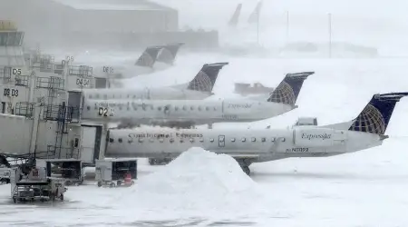 Kar Fırtınası Nedeniyle ABD’de 2500’den Fazla Uçuş İptal Edildi