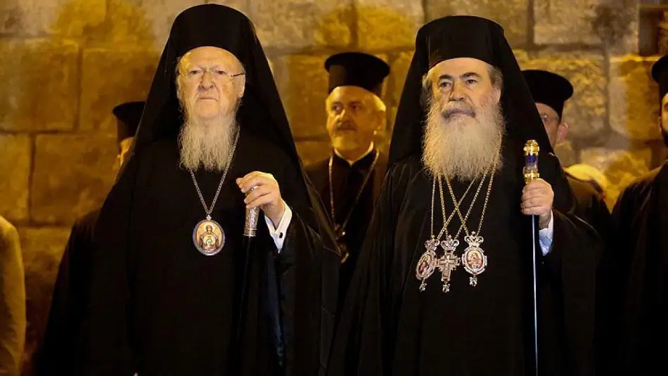 Yabancı Diplomatlarla Toplantı Yapan Kudüs Ortodoks Patriği İsrail’in Hristiyanlara da Saldırdığını Söyledi