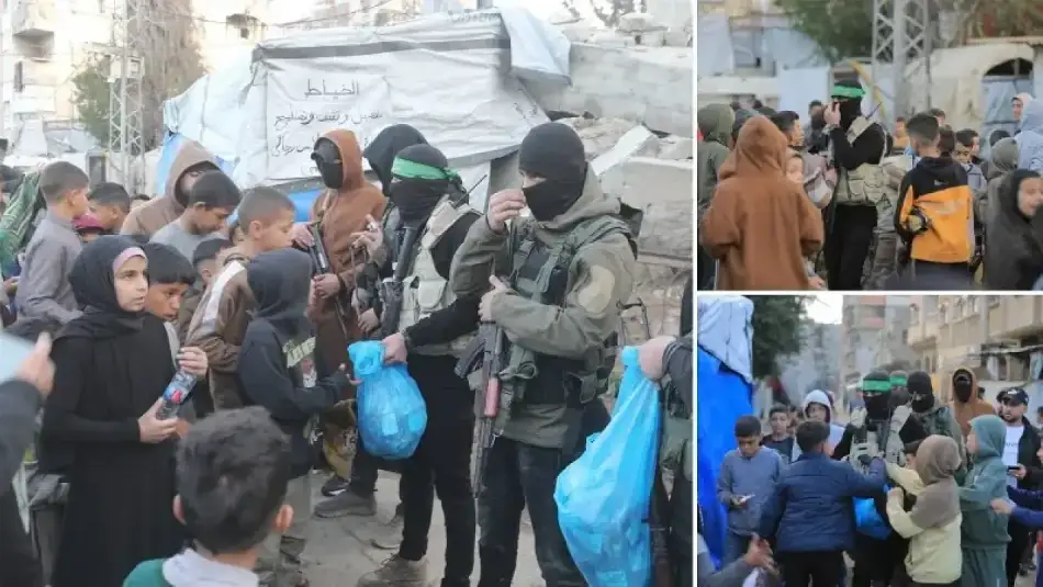 Gazze’de Kassam Tugayları Çocuklara Bayram Şekeri Dağıttı