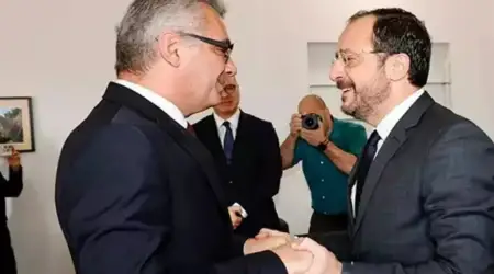 KKTC Cumhurbaşkanı Erhürman Ara Bölgede Rum Lideri ile Görüştü