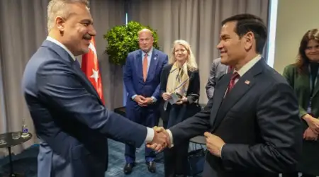 Hakan Fidan Rubio ile Görüştü, Görüşmede Körfez Krizi ve NATO Zirvesi Ele Alındı