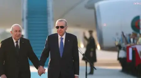 Cumhurbaşkanı Erdoğan Cezayir Devlet Başkanı Tebbun ile Görüştü