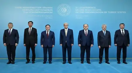 Kazakistan Cumhurbaşkanı Tokayev Türk Devletlerinin Yüksek Mahkemelerinin Başkanları İle Görüştü