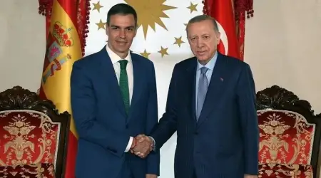 Cumhurbaşkanı Erdoğan, İspanya Başbakanı Sanchez ve Letonya Cumhurbaşkanı Rinkevics ile Görüştü