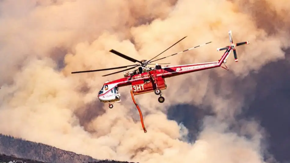 ABD’de Yangınla Mücadele Eden Sikorsky Helikopteri Düştü